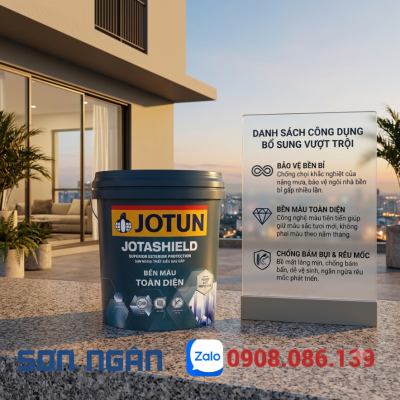 Sơn ngoại thất siêu cao cấp - Jotashiled bền màu toàn diện