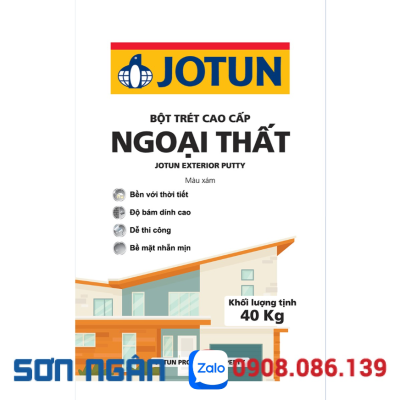 Bột trét cao cấp ngoại thất - Màu xám bao 40kg
