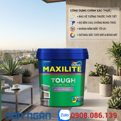 Sơn nước ngoại thất Maxilite - 28C Bề bóng mờ