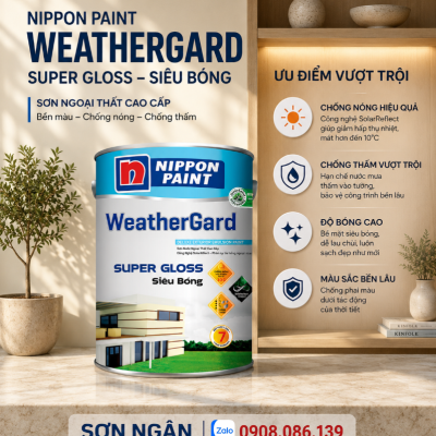 Sơn ngoại thất Weathergard Siêu bóng