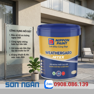 Sơn ngoại thất cao cấp - Nippon Weathergard Hitex
